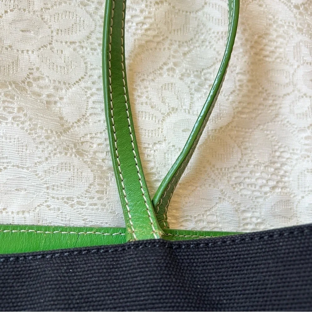 Kate spade black Green bag